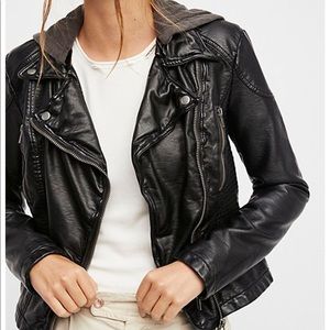 Free People leather jacket